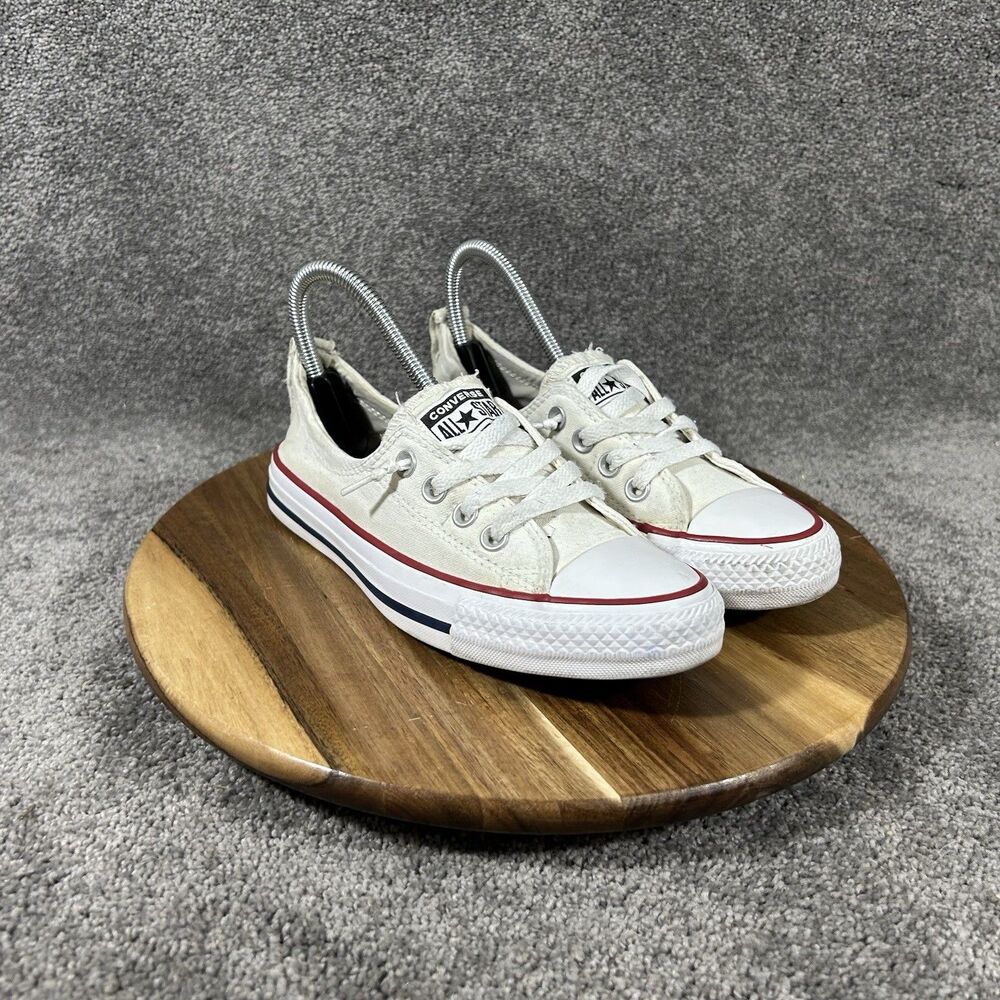 Converse Chuck Taylor All Star Shoreline 537084F Women’s Sz 6.5 White Shoes Used